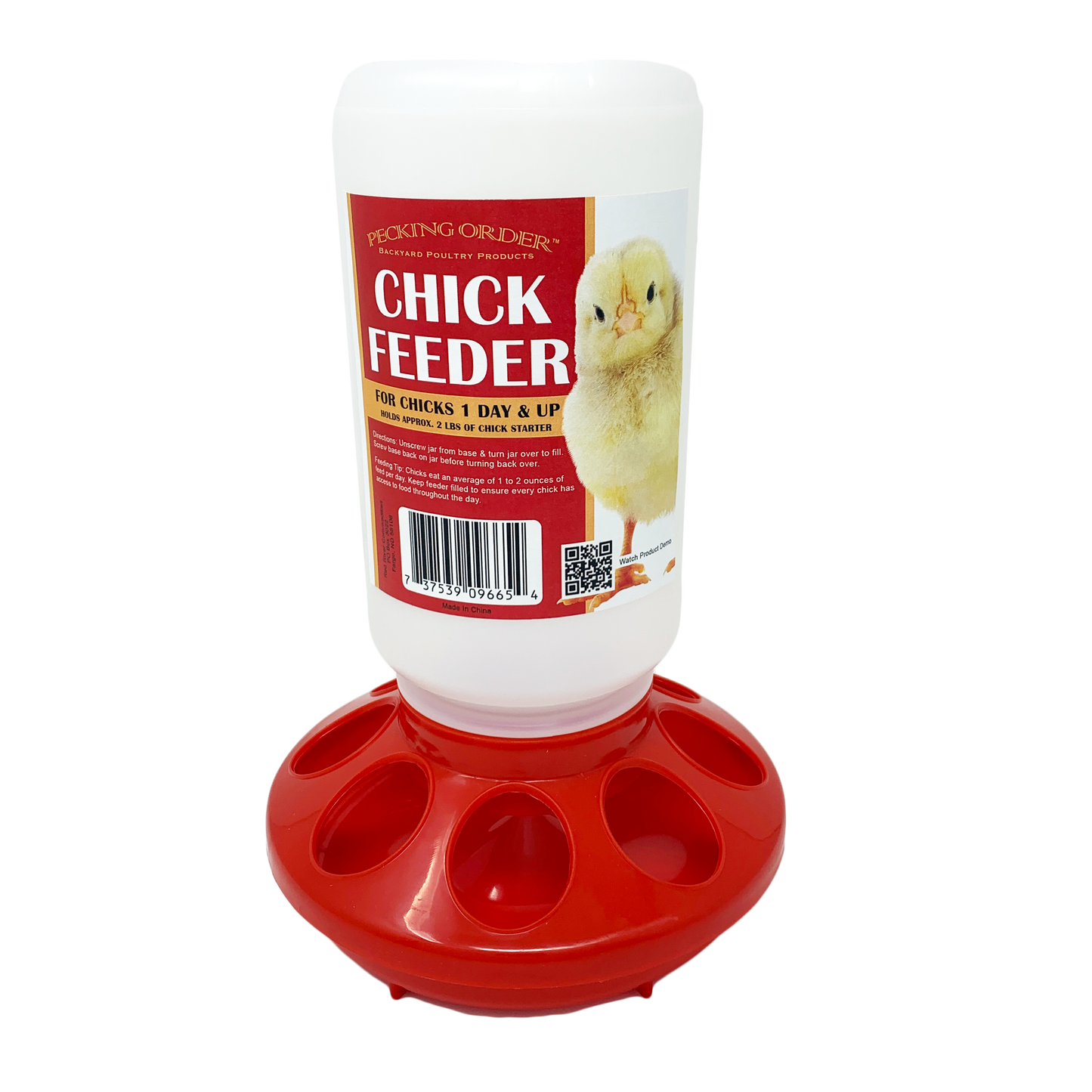 Chick Feeder, Waterer, & Electrolyte Combo