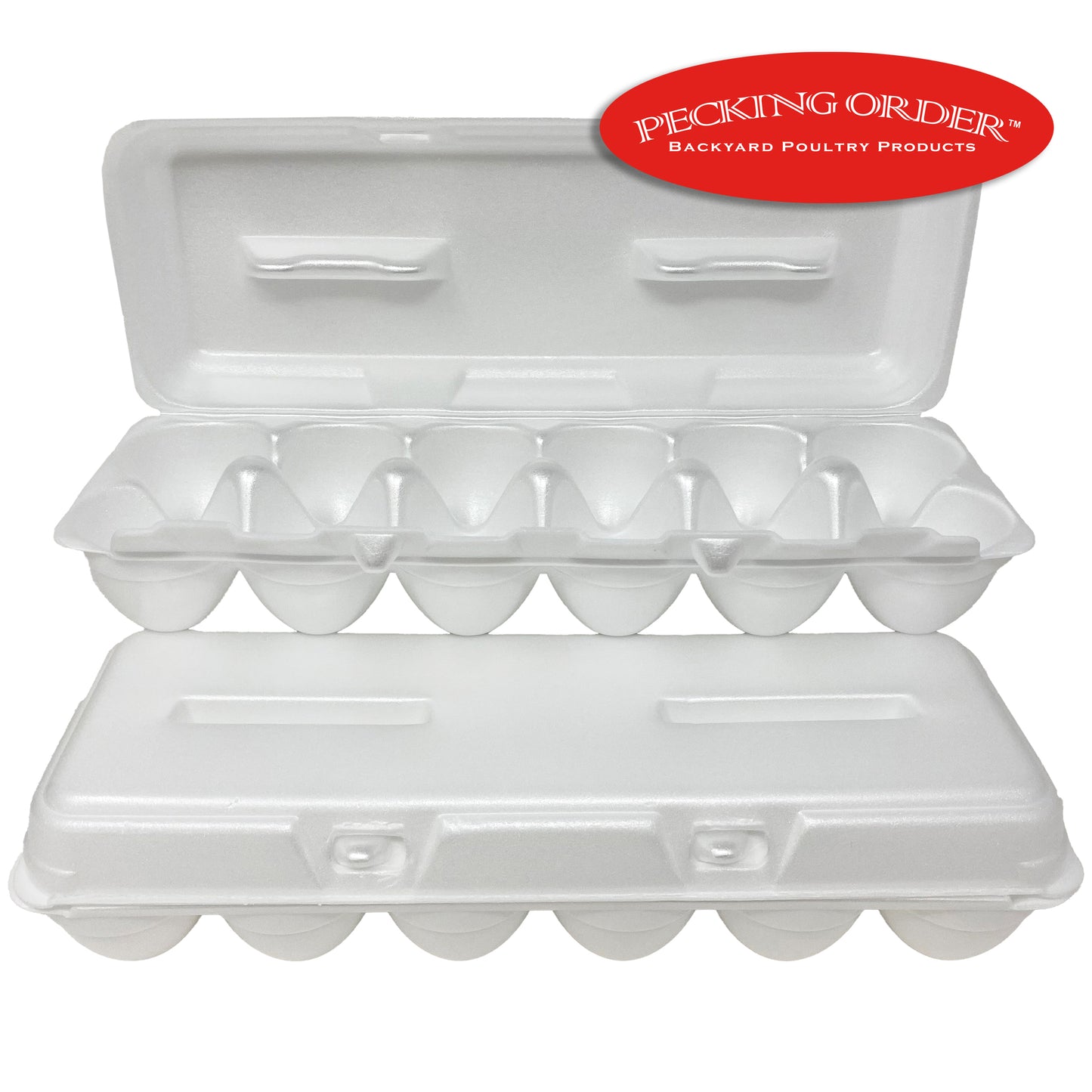 Foam Egg Cartons - White