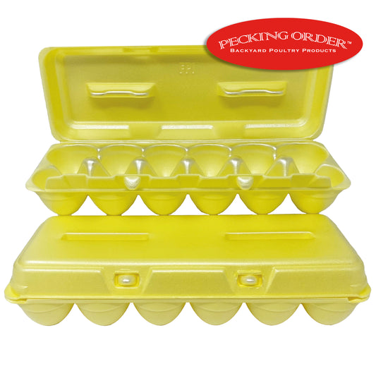 Foam Egg Cartons - Yellow